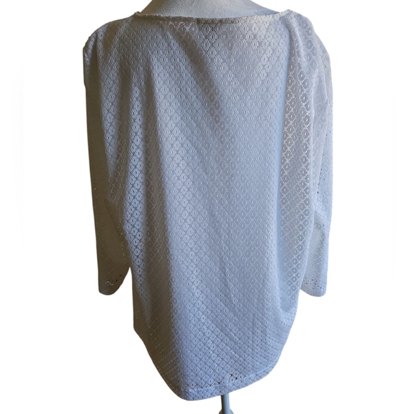 Chico's white crochet top - Picture 2 of 5